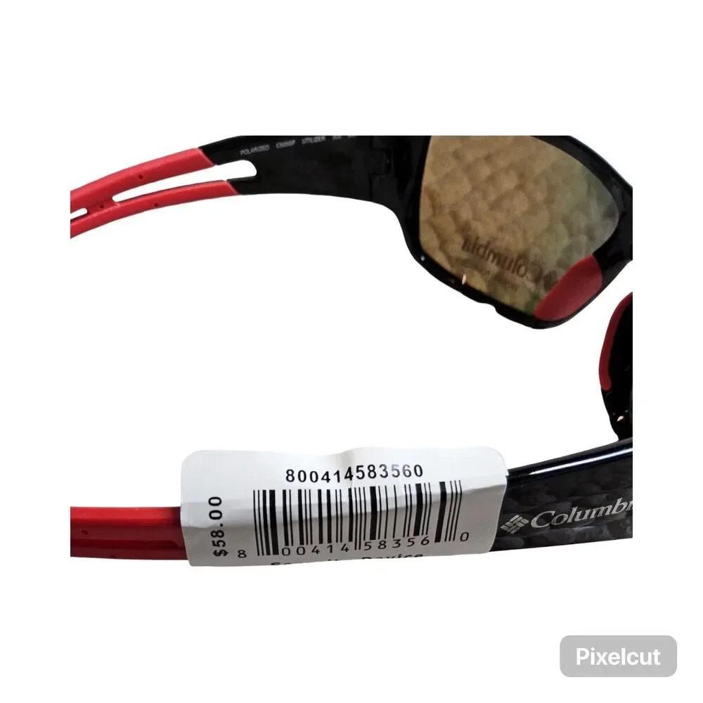 Columbia Extended Size Polarized Sunglasses Matte Black Frame
